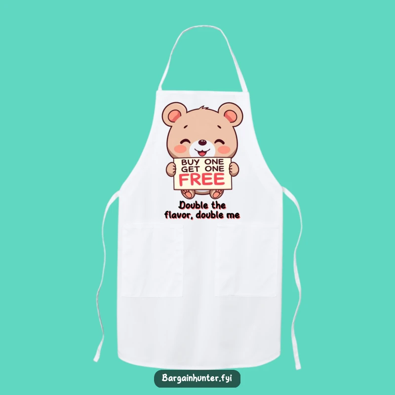 Funny Bear BOGO Apron: Cook Up Savings with this Hilarious Chef Bear