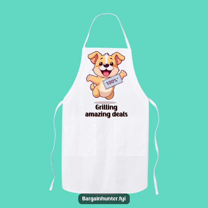 Funny Happy Dog Coupon Apron - Joyful Kitchen Gear for Dog Lovers