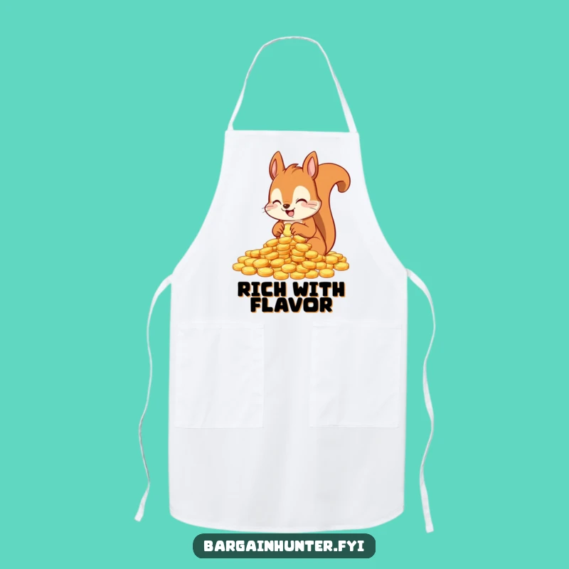 Funny Squirrel Money Apron - Hilarious Kitchen Wear for Savvy Savers