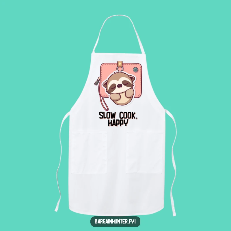 Funny Sloth Baker Apron: Cook with Gentle, Relaxed Humor