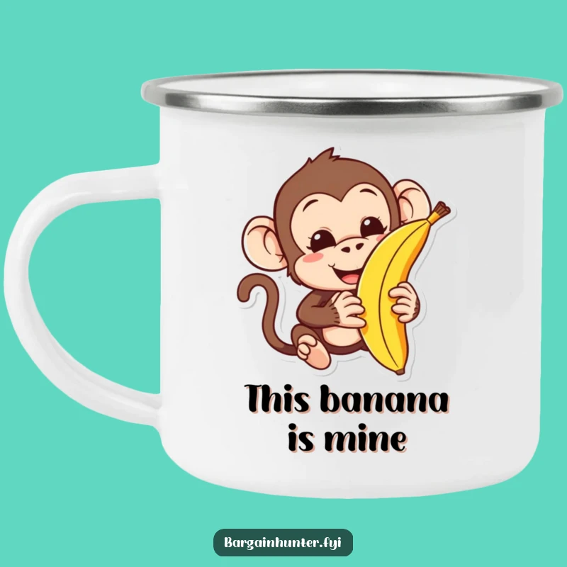 Campfire Deals Funny Monkey Haggling Banana Camping Mug