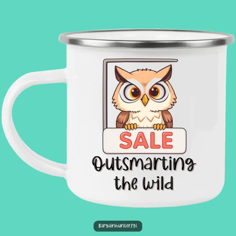 Funny Owl Sale Camping Mug - Durable & Humorous Outdoor Drinkware
