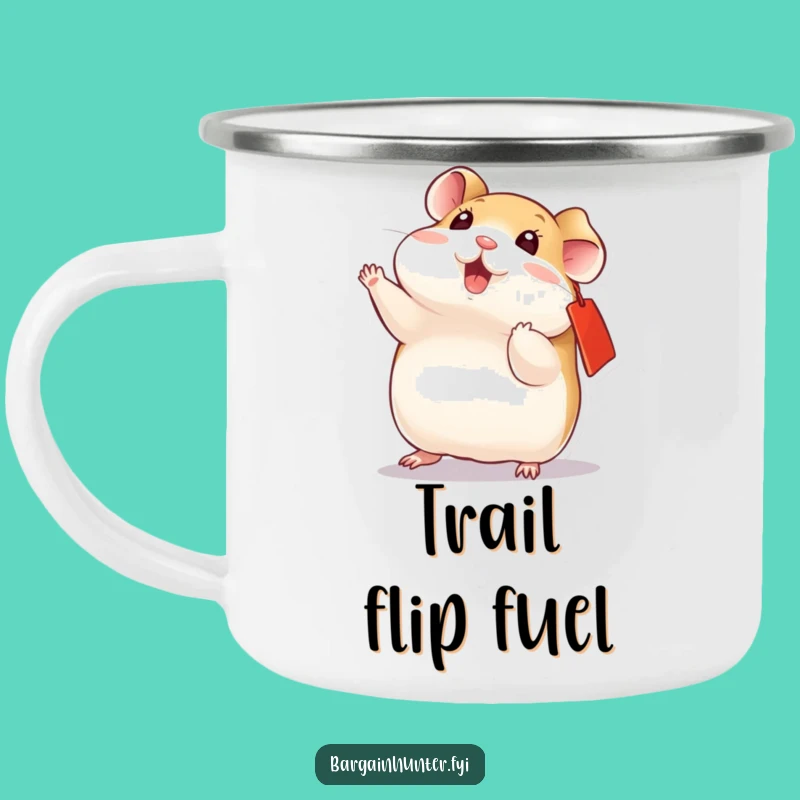Funny Playful Hamster Camping Mug - Acrobat's Adventure Brew