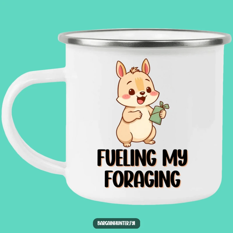 Funny Squirrel Camping Mug: Happy Trader for Outdoor Adventures