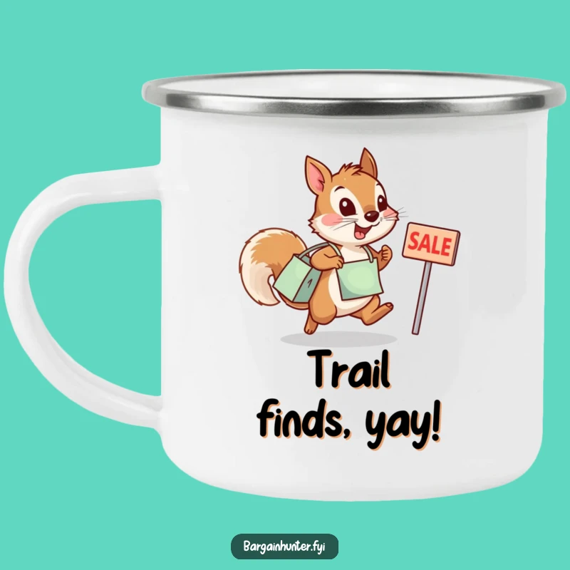 Funny Squirrel Sale Camping Mug - Humorous Outdoor Gift for Shoppers