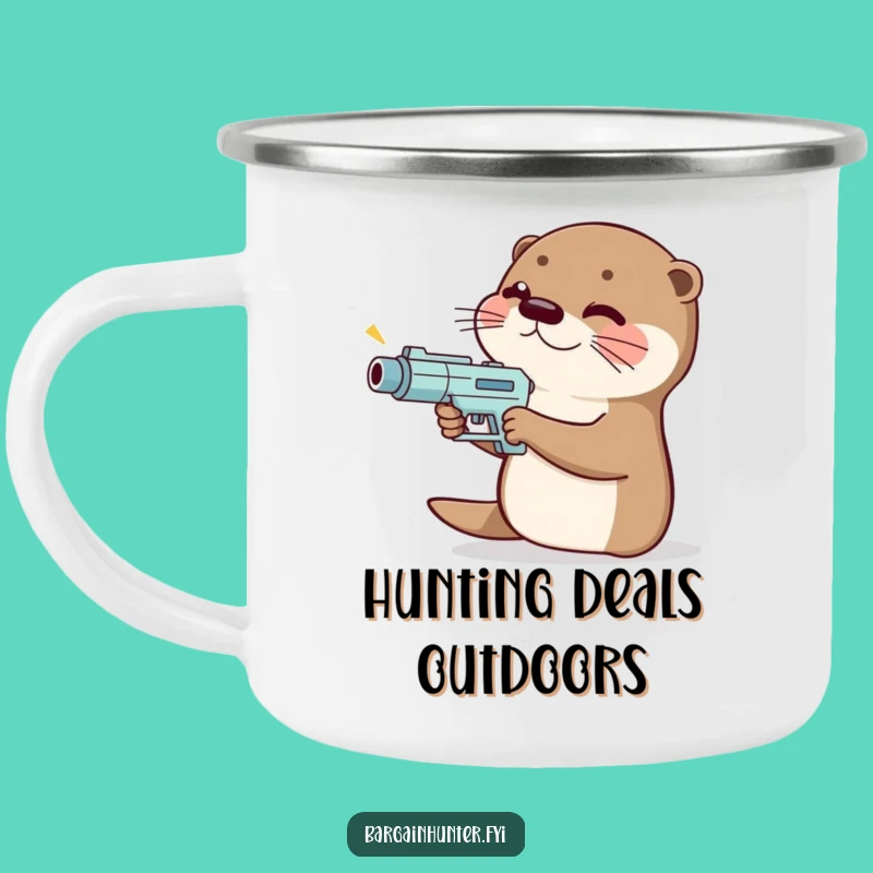 Funny Otter Price Gun Camping Mug: Giggling Outdoors, Perfect Funny Gift