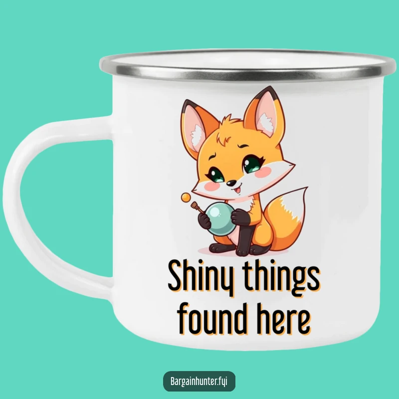 Funny Fox Treasure Camping Mug: Sip Outdoors with this Proud Fox