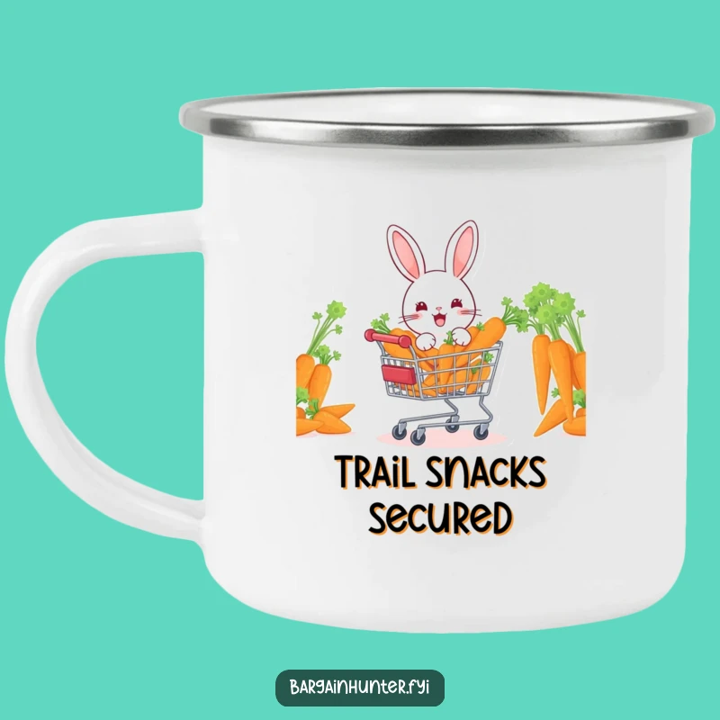 Funny Rabbit Campfire Mug, Outdoor Humor for Garden Lovers, Great Gift