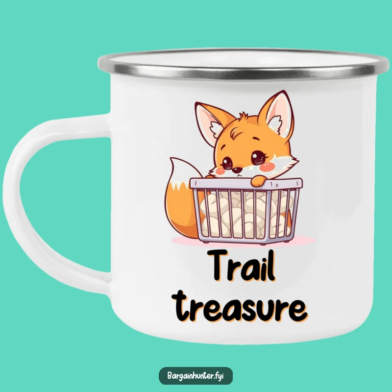 Funny Fox Bargain Hunter Camping Mug: Your Curious Companion for Outdoor Finds