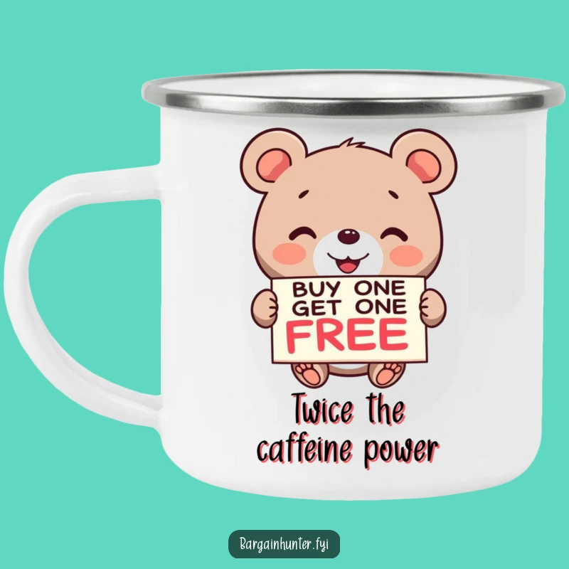Funny Bear BOGO Camping Mug: Sip Outdoors with this Hilarious Deal Bear