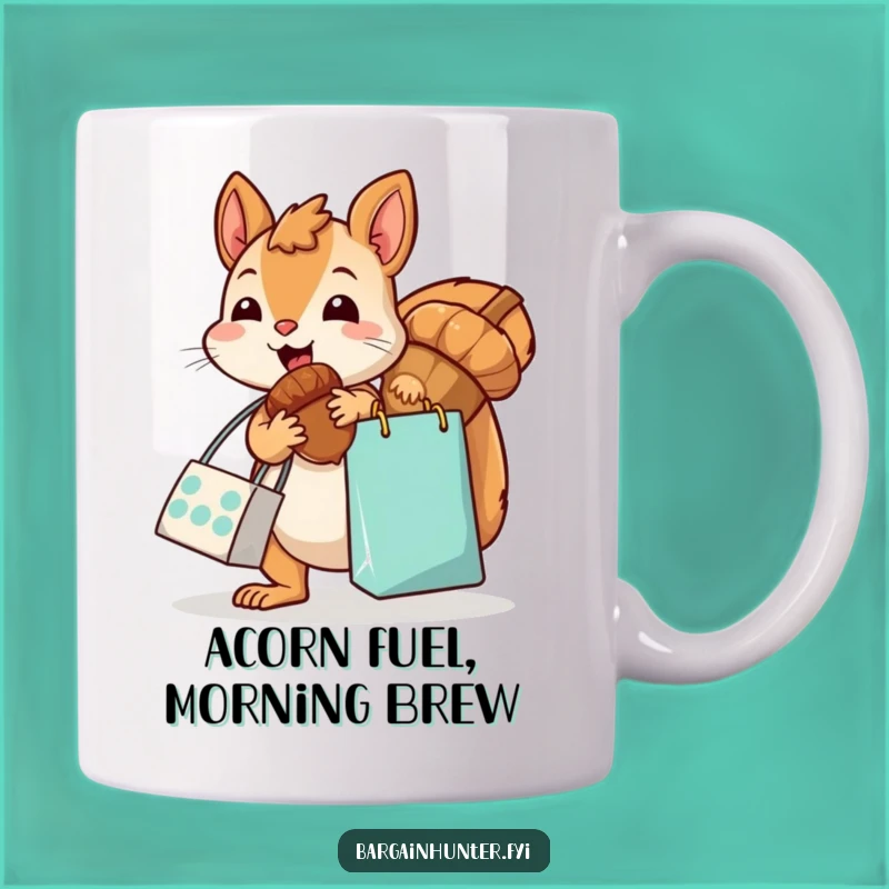 Funny Kawaii Squirrel Acorn Mug - Humorous Treat for Nutty Collectors