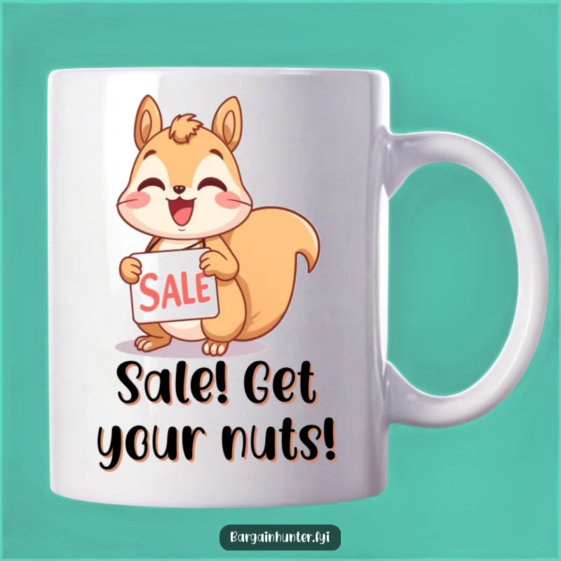 Funny Squirrel Sale Tag Mug: The Ultimate Deal-Hunting Gift
