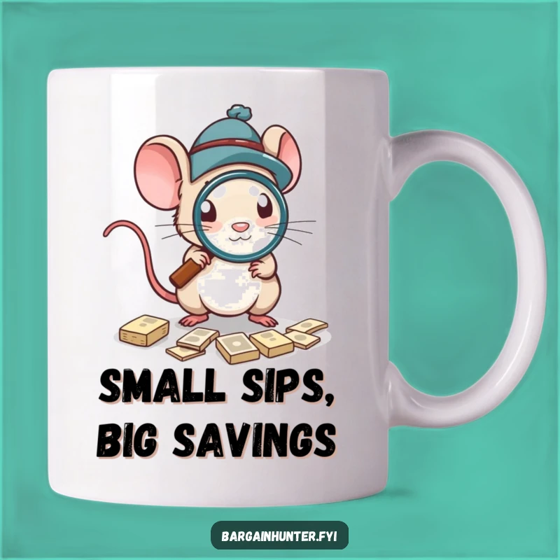 Funny Mouse Deal Hunter Mug, The Ultimate Funny Gift for Bargain Seekers