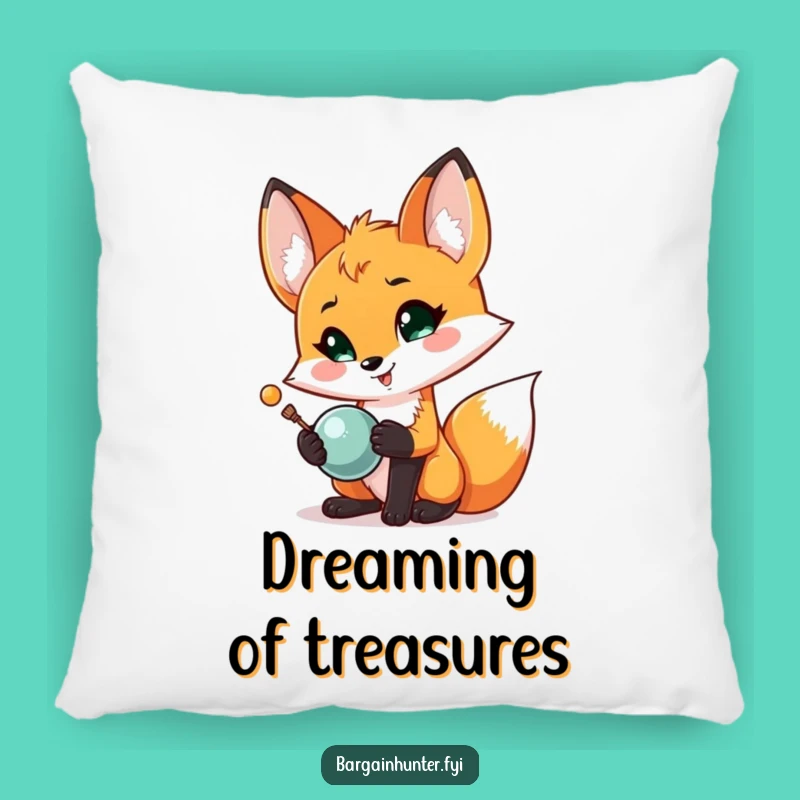 Funny Fox Treasure Pillow: Snuggle Up with this Hilarious Proud Fox Cushion