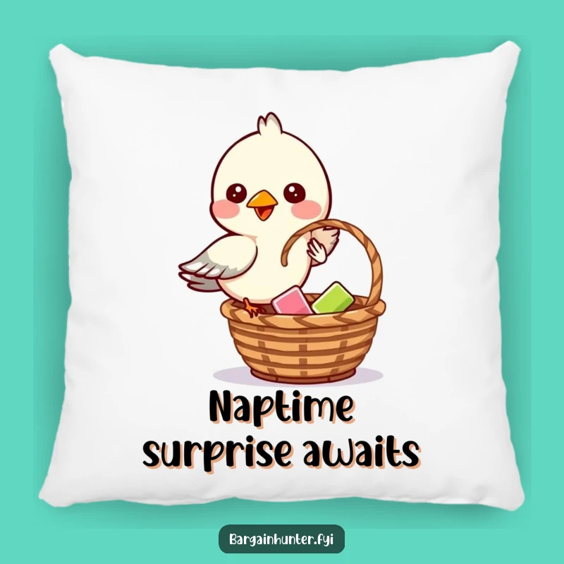 Funny Bird Mischief Pillow: Cheeky Flyer Dropping Item - Cozy Fun