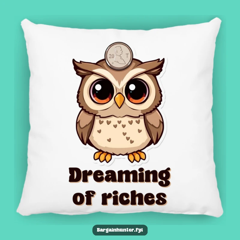 Funny Owl Penny Surprise Pillow - Cozy Comfort & Whimsy Gift