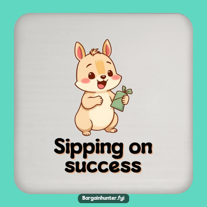 Funny Squirrel Coaster: Protect Surfaces with this Trading Art