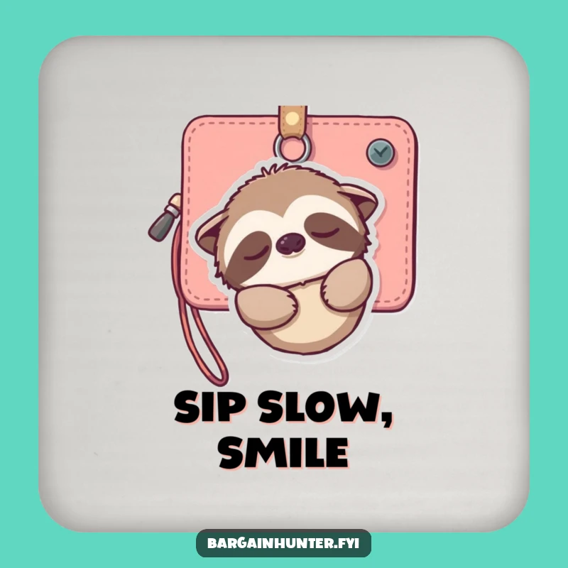 Funny Sloth Coaster: Gentle Protection with Humorous Style