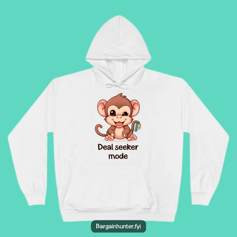 Funny Cheeky Monkey Hoodie: Stay Cozy and Funny, The Ultimate Bargain Hunter's Funny Gift!