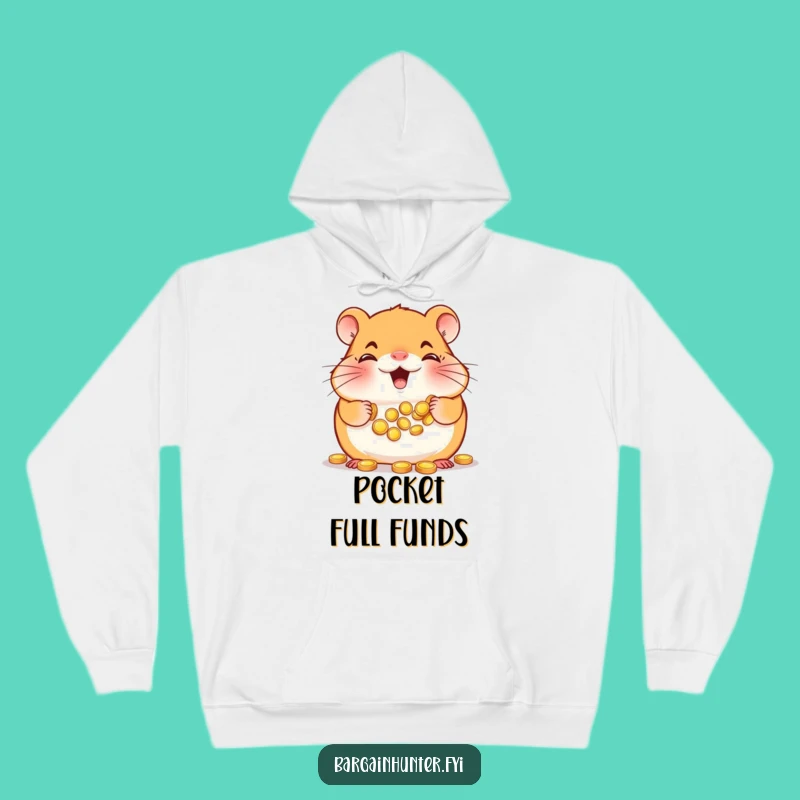 Funny Hamster Hoodie: Cozy Up with Gold, A Saver's Comfy Funny Gift!