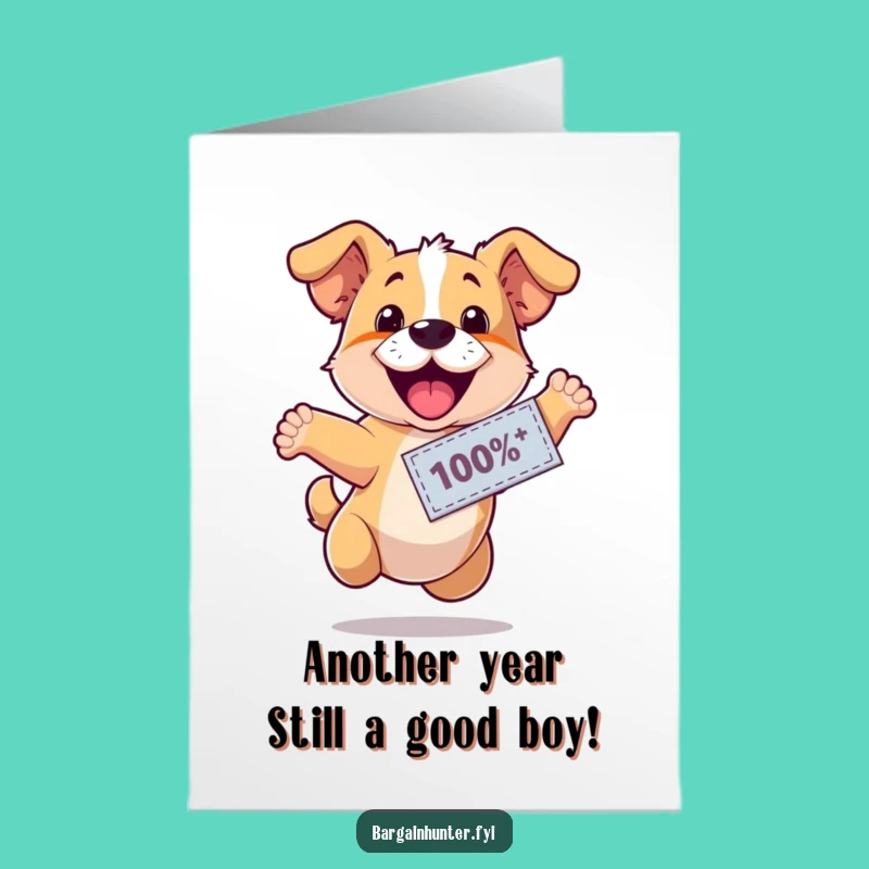 Free Printable Birthday Dog Card: Funny DIY Downloadable Gift for a Discounted Celebration