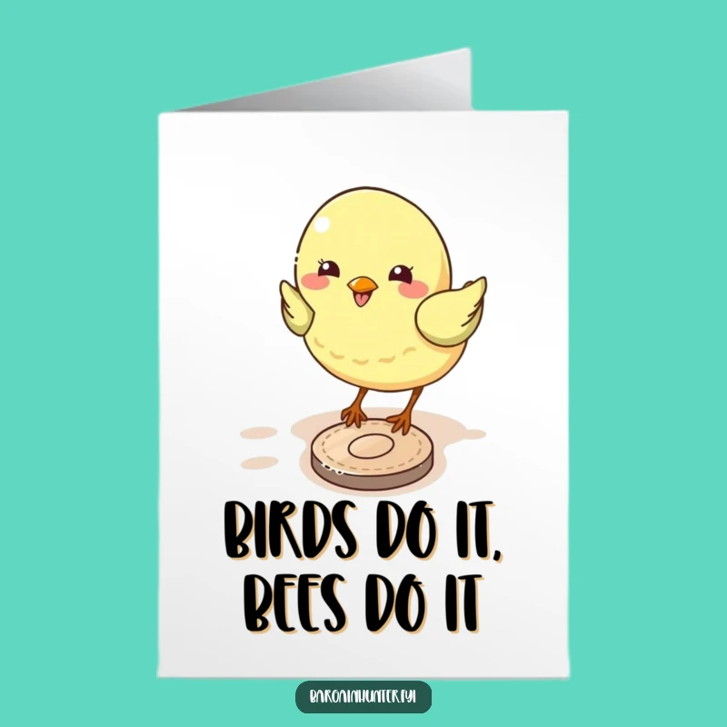 Free Printable Bird Coin Birthday Card: Funny Downloadable Gift for Bird Lovers