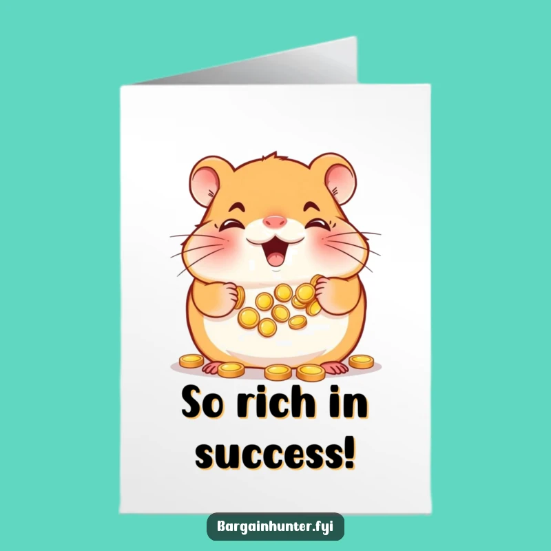 Free Printable Hamster Congratulations Card - Joyful Downloadable Success Greeting