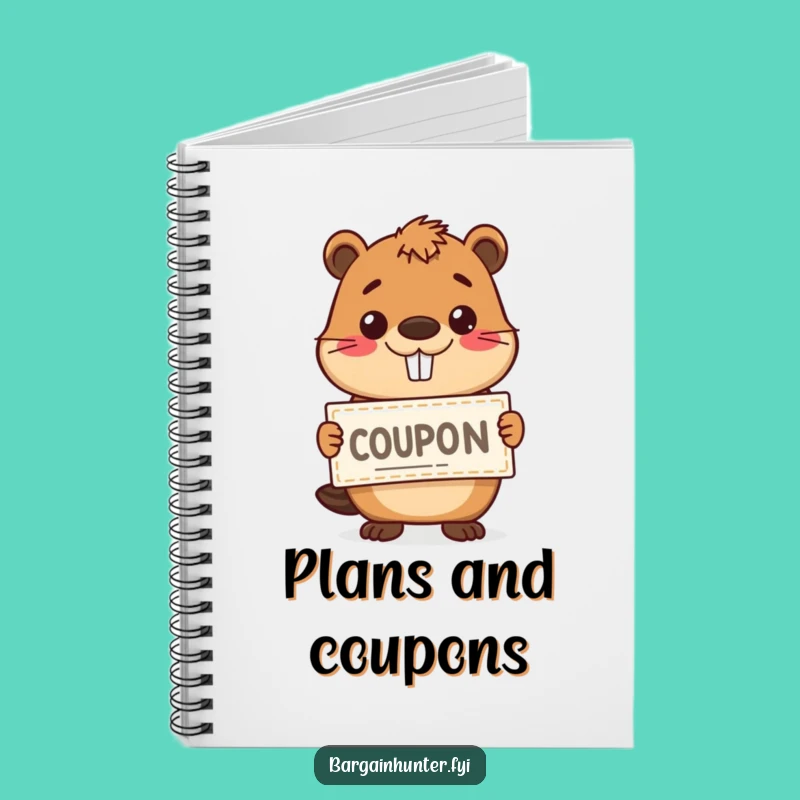 Funny Beaver Coupon Notebook - Hilarious Journal for Smart Plans & Savings