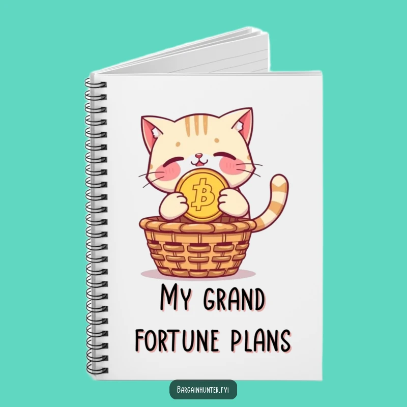 Funny Cat Notebook: Coin Diver - Journal Gift Idea
