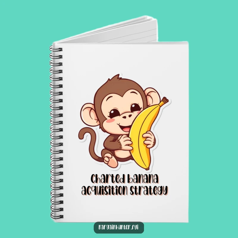 Funny Monkey Haggling Banana Notebook: Jot Down Your Best Deals