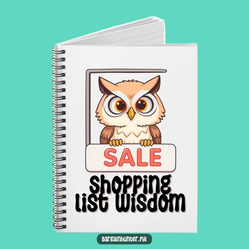 Funny Owl Sale Notebook - Hilarious Journal for Smart Ideas & Savings