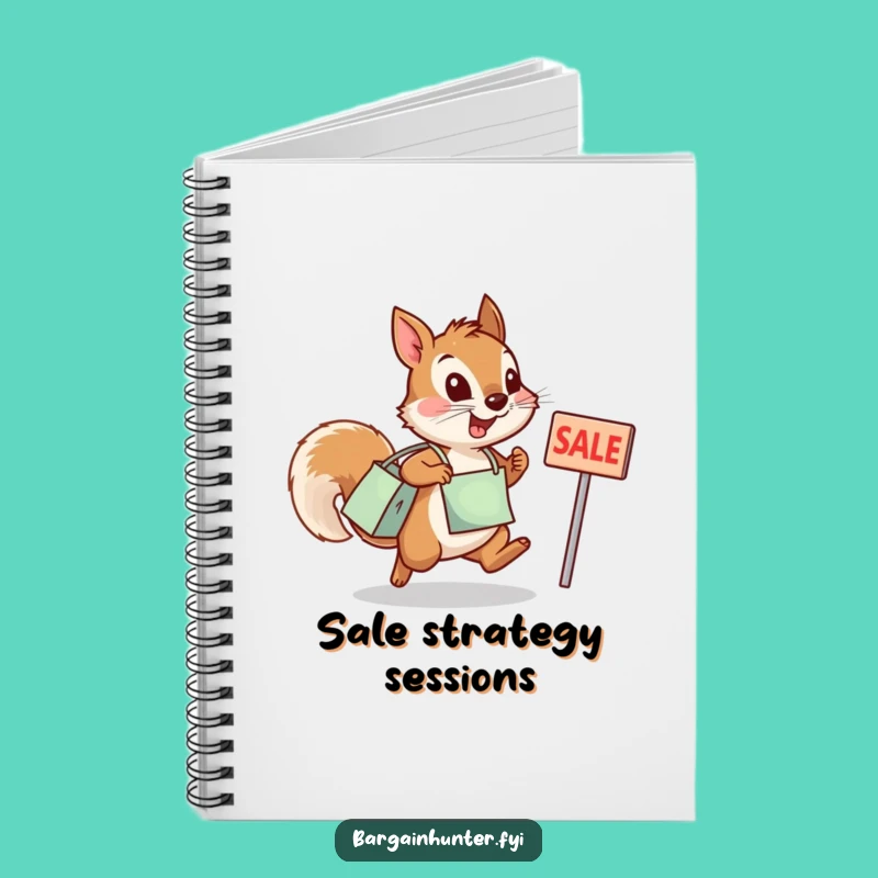Funny Squirrel Sale Notebook - Humorous Journal for Bargain Finders