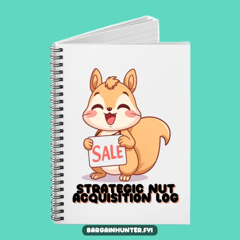 Funny Squirrel Sale Tag Notebook: Jot Down Your Shopping Lists