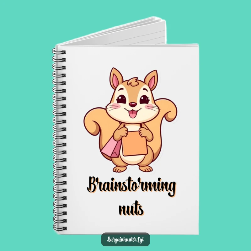 Funny Squirrel Shopping Notebook: Organize Your Thoughts with Cheerful Style