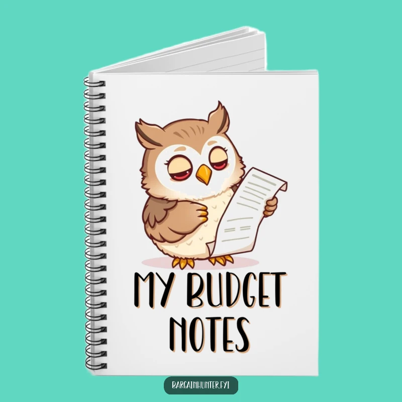Funny Wise Owl Receipt Notebook: Jot Down Ideas with Financial Flair