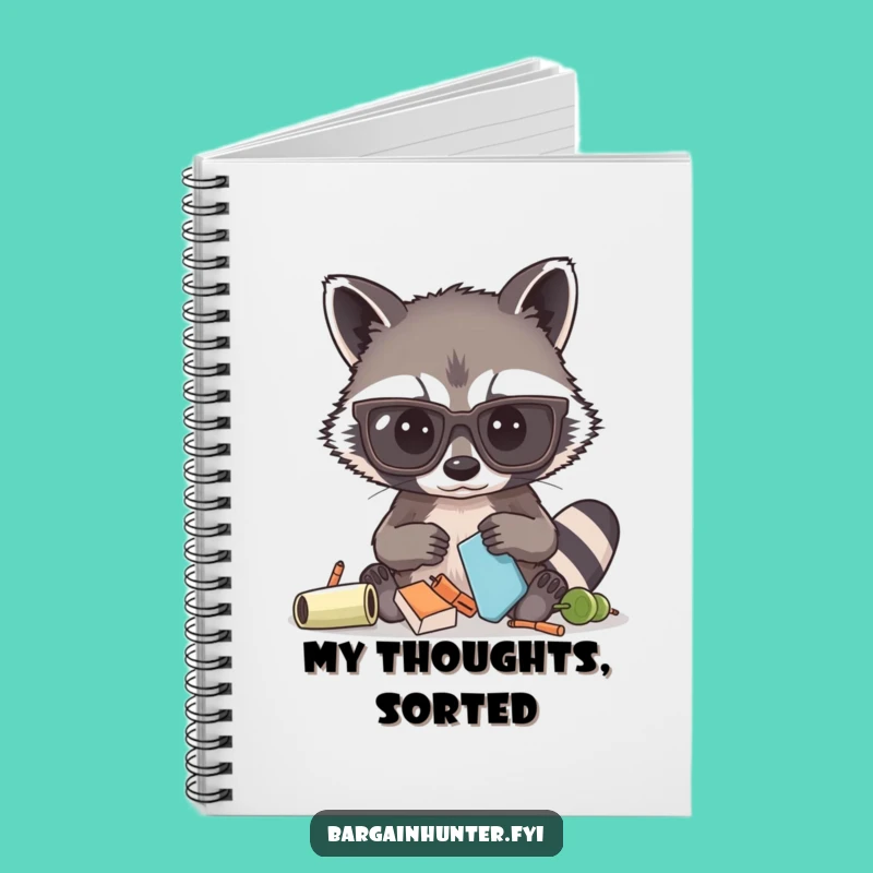 Funny Raccoon Notebook: Jot Down Ideas Hilariously, a Perfect Gift