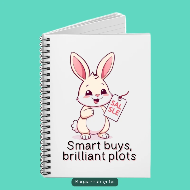 Funny Rabbit Notebook: Jot Down Deals with This Cheerful Bargain Gift