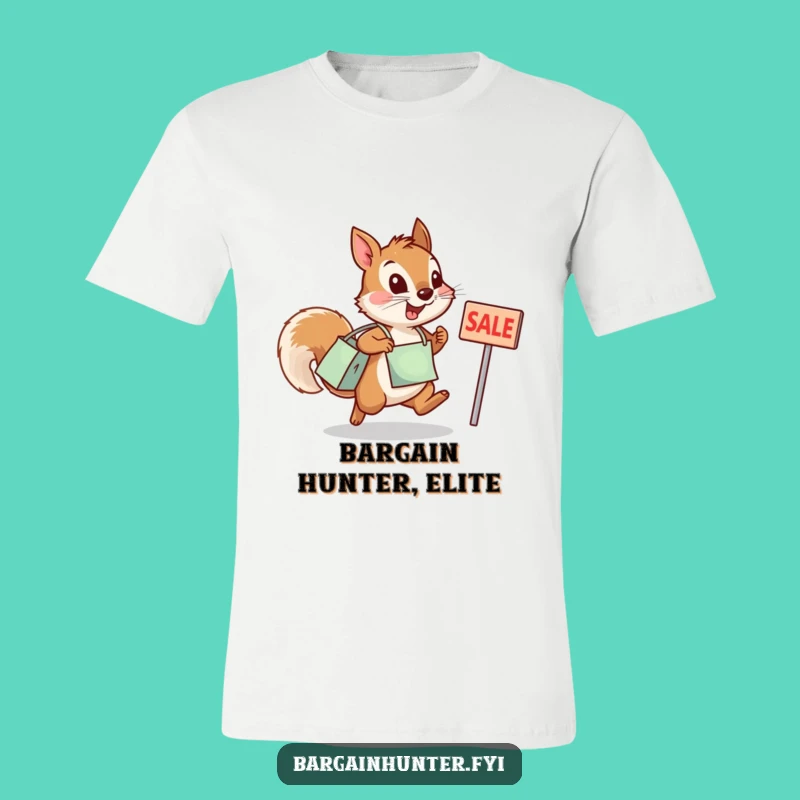 Funny Squirrel Sale Shirt - Humorous Gift for Enthusiastic Shoppers