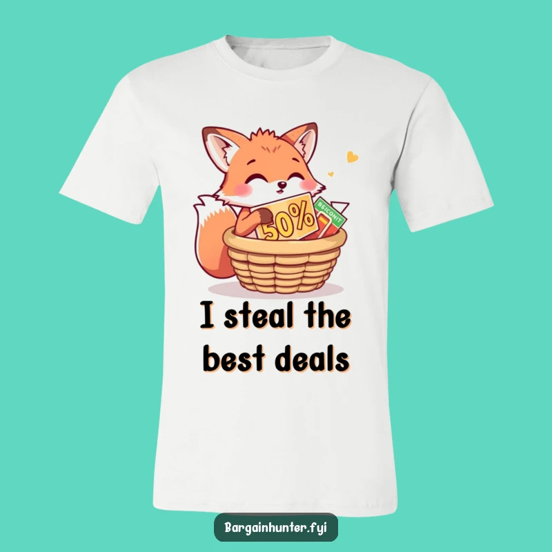 Funny Fox Shirt: Playful Discount Stuffing, Perfect Clever Shopper's Gift