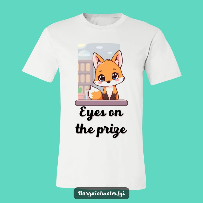 Funny Fox Window Gazer Tee, Hilarious Gift for the Observant