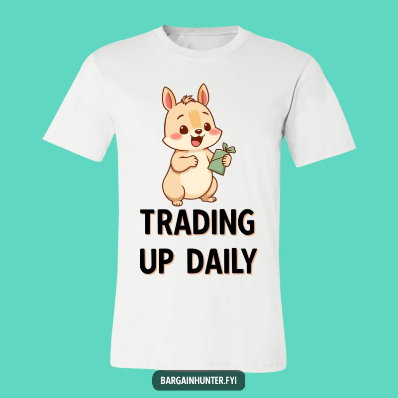 Funny Squirrel Trade T-Shirt: Happy Rodent Making a Deal Tee