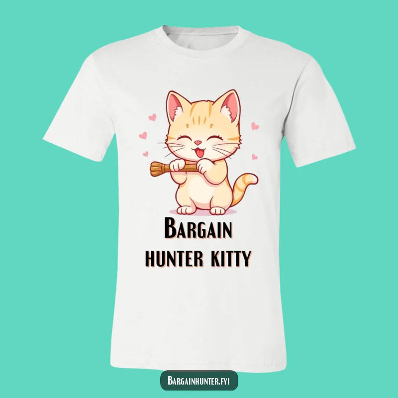 Funny Sweet Kitten T-Shirt: Discount Batting Humor, Hilarious Gift for Feline Fans!