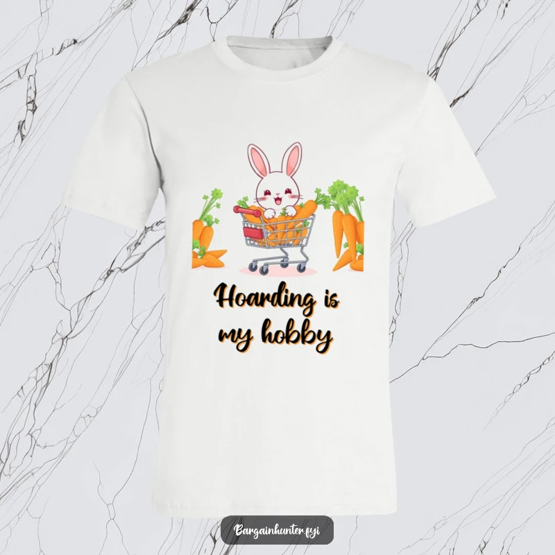 Funny rabbit joyfully hauling a cart brimming with vibrant carrots, ready to share the bounty.