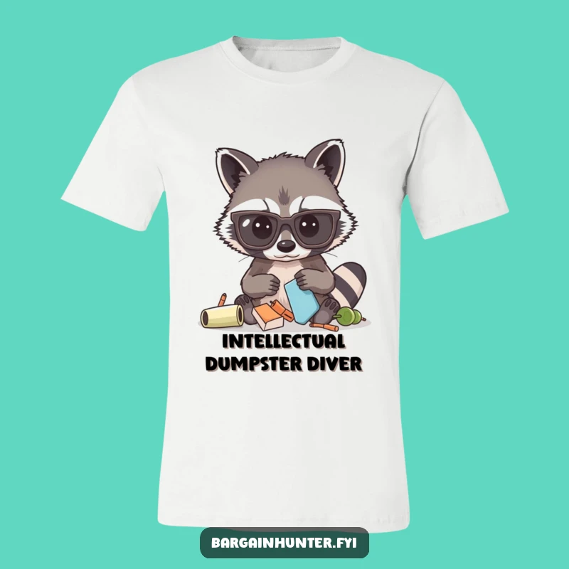 Funny Raccoon Glasses T-Shirt: A Hilarious Sifting Design for Your Wardrobe