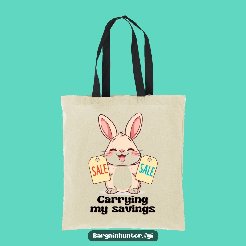 Funny Rabbit Market Tote, The Ultimate Funny Gift for Shoppers