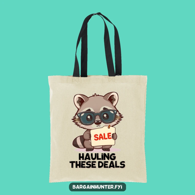 Funny Raccoon Spectacles Tote Bag - Humorous Shopping Companion