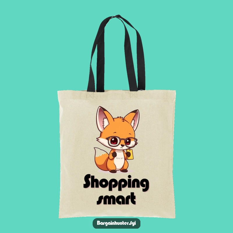 Funny Curious Fox Spectacles Tote Bag - Chic & Smart Accessory